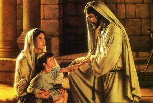"With your mother's faith, and the prayers of many, today Christian, you are healed"